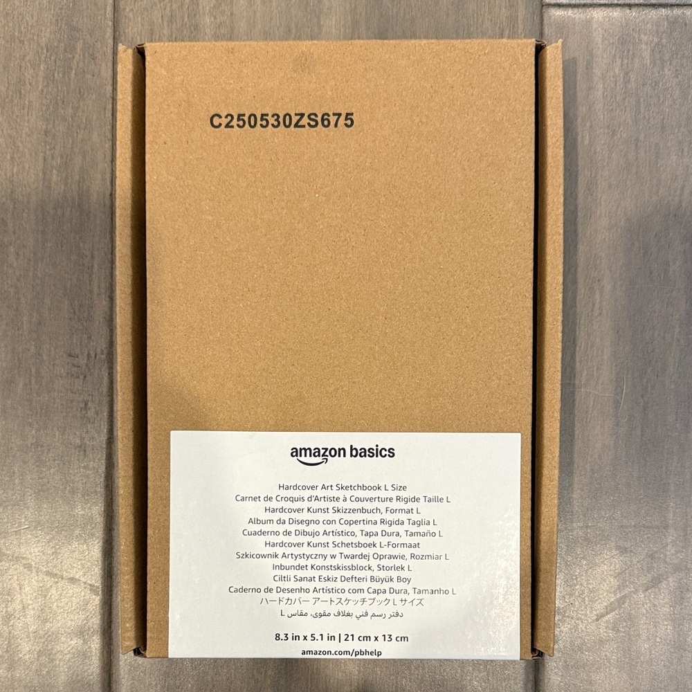 Amazon Basics Hardcover Art Sketchbook - Black